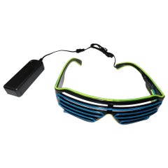 Buy 15 Colors Optional Light Up El Wire Neon Rave Twinkle Glowing Party LED Glasses in Saudi Arabia