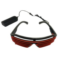 Buy 15 Colors Optional Light Up El Wire Neon Rave Twinkle Glowing Party LED Glasses in Saudi Arabia