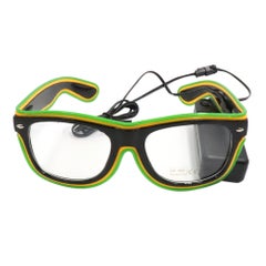 Buy unisex 20 Colors Optional Light Up El Wire Neon Rave Twinkle Glowing Party LED Glasses in Saudi Arabia