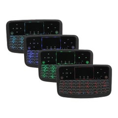 Buy A36 Mini Wireless Keyboard 2.4G Backlit Air Mouse Touchpad For Android TV Box Smart TV PC PS3 Black in UAE