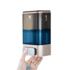 Buy Wall Mounted Manual Soap Dispenser Champagne Gold 1000ml in Saudi Arabia