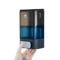 Buy Wall Mounted Manual Soap Dispenser Grey 1000ml in Saudi Arabia