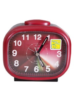 Buy Analog Snooze And Light Alarm Clock Red in Saudi Arabia