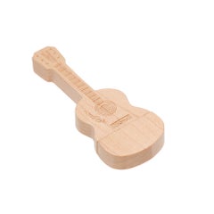 Buy 64GB Memory Wooden Guitar Shaped USB Pen Drive C6714-64-L Brown in Saudi Arabia