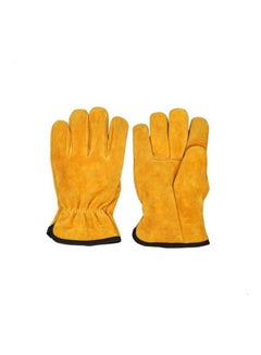 Buy Safety Working Gloves Orange/Black L in Saudi Arabia