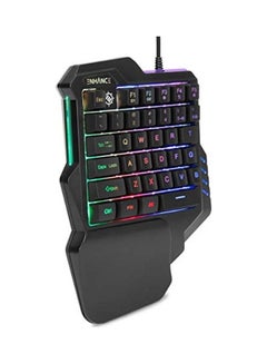 Buy Gaming Keypad One Handed Keyboard  Mini Gaming Keyboard- 7 Color Led Backlit, Programmable Keys, Ergonomic Wrist Pad And Braided Usb Cable - Great For Esports Fps And Action Games in Egypt