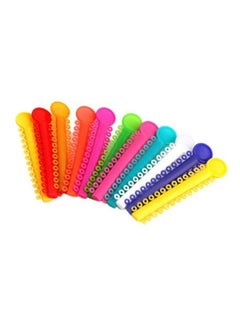 اشتري مجموعة ربطات مطاطية لتقويم الأسنان والعناية بها مكونة من 40 قطعة ألوان متعددة 9*9*9سم في الامارات