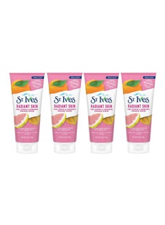 Buy Pack Of 4 Radiant Skin Pink Lemon And Mandarin Orange Face Scrub Clear 4x170grams in Saudi Arabia