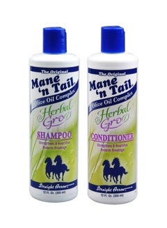 Buy Pack Of 2 Herbal-Gro Shampoo And Conditioner Set 710ml in Saudi Arabia