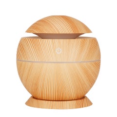 Buy 130ml USB Aromatherapy Essential Oil Diffuser Light Brown in Egypt