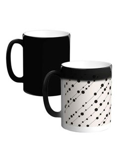 Buy Printed Ceramic Magic Coffee Mug White/Beige in Egypt