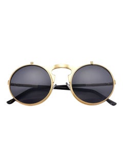 Buy Steam Punk Clamshell Vintage Round Sunglasses in Saudi Arabia