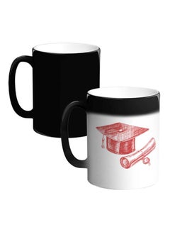 Buy Graduation Printed Magic Coffee Mug White/Red in Egypt