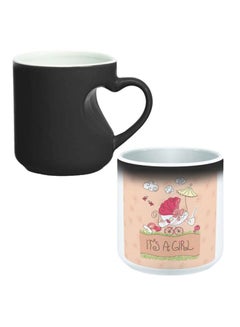 Buy Its A Girl Printed Magic Coffee Mug Beige/Pink/White in Egypt