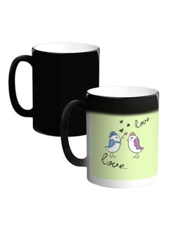 Buy Birds Prined Magic Coffee Mug White/Green/Blue in Egypt