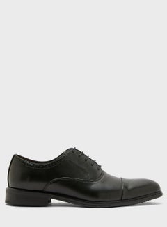 Buy Classic Oxford Lace-Up Boots Black in UAE