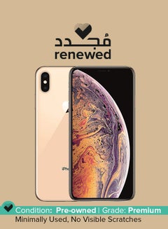 Buy Renewed - iPhone Xs Max With Facetime Gold 64GB 4G LTE in UAE