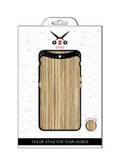 Buy Australian OAK wood Mobile Back Skin SE154AOW for Apple Iphone XS Max Beige in Egypt