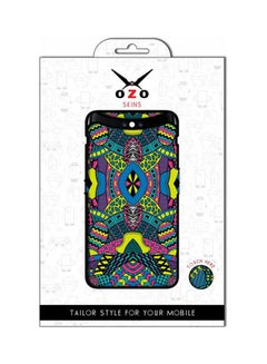 Buy Colorful Motif Pattern Mobile Back Skin SE159CMP for Oppo Reno 3 Pro Multicolor in Egypt