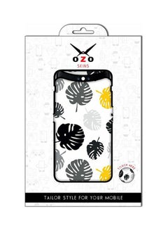 Buy Exotic Leaves Pattern Transparent Skin For Honor 8X (Not For Black Phone) Clear/Black/Yellow in Egypt