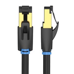 Buy Vention CAT8 Patch PVC Soft Cable With SFTP Shielding LSZH Jacket IKABI Black in Saudi Arabia