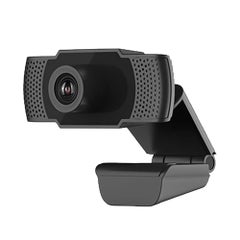 اشتري كاميرا ويب بدقة عالية الوضوح 1080P مزودة بمنفذ USB ومشبك تثبيت على كاميرا ويب لجهاز الكمبيوتر مزودة بميكروفون مدمج أسود في الامارات