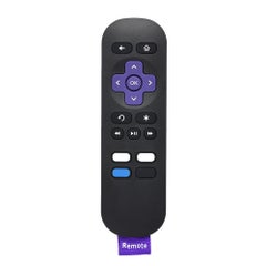 Buy Streaming Media Player Remote Control Wireless IR Smart Controller Replacement for Roku 1 2 3 4 LT HD XD XS Black in UAE