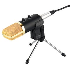 Buy Professional Studio Microphone USB Condenser with Cardioid Studio Recording Mic Black in Saudi Arabia