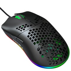 Buy J900 USB Wired Gaming Mouse RGB with Six Adjustable DPI Black in Saudi Arabia