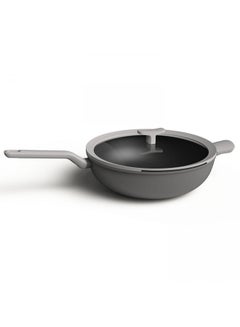 Buy Covered Wok Leo Line Grey 32cm in Egypt