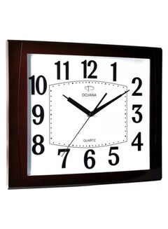 اشتري Square Shape Analog Wall Clock البني/الأبيض 326 x 328ملليمتر في السعودية