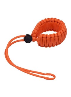 Buy Adjustable Paracord Camera Wrist Strap Orange in Saudi Arabia