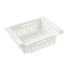 Buy 0.43 Inch Retractable Fridge Organizer Pull Out Drawer Clip On Under Shelf Basket Multicolour 20*8*16cm in Egypt