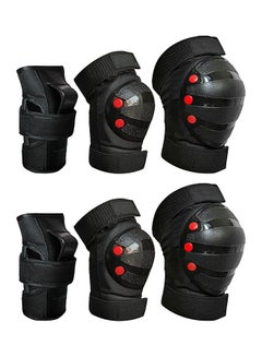 Buy 6Pcs/Set Adult Kid Roller Skating Knee Wrist Hand Brace Pads Protective Guard 0.48kg in Saudi Arabia