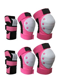 Buy 6Pcs/Set Adult Kid Roller Skating Knee Wrist Hand Brace Pads Protective Guard 0.462kg in Saudi Arabia