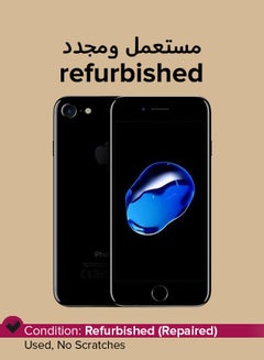 Buy Refurbished - iPhone 7 With FaceTime Black 128GB 4G LTE in UAE