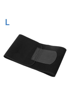 Buy Waist Trimmer Belt Sweat Sauna Slim Belt for Men and Women Low Back and Lumbar Support Abdominal Trainer Increased Core Stability Belly Fat Remover Waist Band Size L Black in UAE