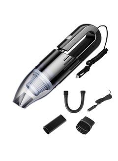 Buy Portable Car Vacuum Cleaner High Power Corded Handheld Vacuum DC 12V Auto Mini Pet Hair Vacuum with 14.8FT Power Cord Washable Filter for Wet and Dry Use Black 30.0x10.5x10.0cm in Saudi Arabia