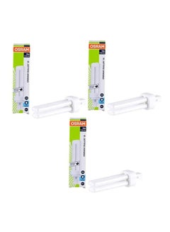 اشتري Long Lasting Home Decorative High Quality and Durable Fluorescent Lamp Rectangle Shape 2 Pin CFL Bulb - 18 W أبيض 25.4 x 25.4 x 25.4سم في الامارات