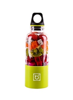 Buy Portable Mini Juicer Bottle 500.0 ml 13.0 W UK-197 PJ-B500- GRN Clear/Green/Black in Saudi Arabia