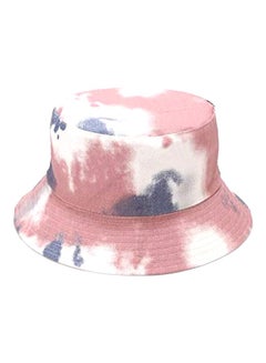 Buy 10 Pack Tie-Dyed Printed Bucket Hat Pink/White/Blue in UAE