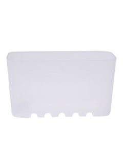Buy Suction Cup Storage Basket Tray White in UAE