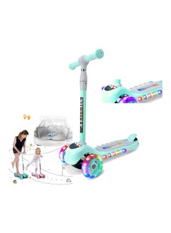 Buy 3-Wheel Stunt Scooter, Kids Flash Pedal Scooter With PU Flash Wheel 63 x 24 x 80cm in Saudi Arabia