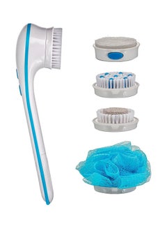 Buy 5-In-1 Bathing Brush Kit White/Blue in Saudi Arabia