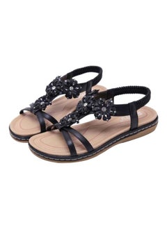 Buy Pull-On Comfort Sandals Black in UAE