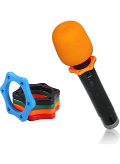 اشتري 5-Pieces Microphone Silicone Skid Proof Circle Ktv Mic Anti-Slip Replacement Ring في الامارات