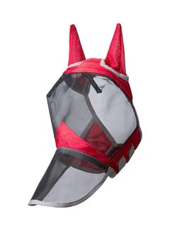 Buy Anti-mosquito Horse Full Face Protection Breathable Mesh Mask with Nasal Cover 20*10*20cm in Saudi Arabia