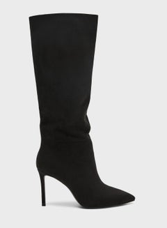 Buy Regular Knee High Boots Black in Saudi Arabia
