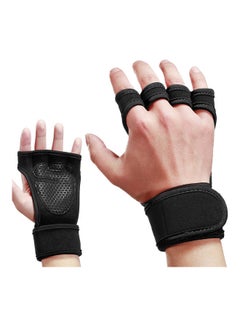 اشتري Lifting Workout Gloves With Integrated Wrist Wraps 20x2x15cm في السعودية