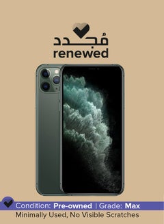 Buy Renewed - iPhone 11 Pro Max With FaceTime Green 256GB 4G LTE in UAE